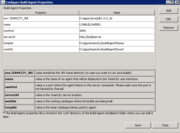 TeamCity installation screen 3